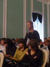 Студентов очень интересовал вопрос, касающийся наличия  вакантных  мест для социальных работников в Белгороде
