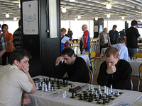 Члены сборной команды БелГУ - последний чемпионат СССР Арташес Минасян (Армения) и чемпион Украины 2007 года Валерий Авескулов