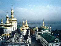  Киев. Вид с колокольни на Днепр 