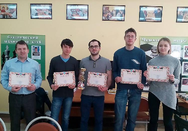 Команда НИУ «БелГУ» - победитель областной универсиады по шахматам