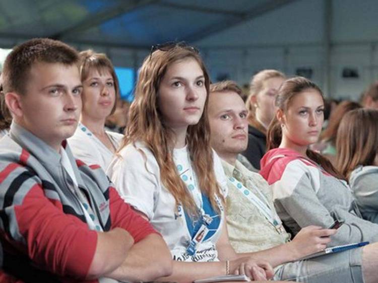 Young BelSU journalists at “Territory of Meanings”