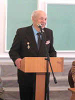 Перед собравшимися выступил ветеран Великой Отечественной войны И.М. Журавлев