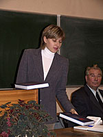 Первой выступила корреспондент отдела по связям с общественностью ОЭМК Е.В. Иваницкая