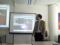 Директор центра прикладных и информационных технологий Манфред Вишневский рассказывает о проекте "D-Lecture" (видеолекции через Интернет)