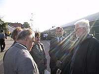 Встреча Клауса Бёнкоста на ж.д. вокзале г. Белгорода